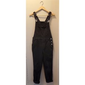 Topshop Moto Black Denim Overalls